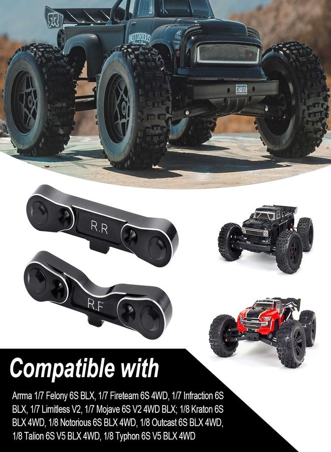 AllinRC Aluminum Rear Lower Suspension Mount Set for 1/8 Arrma Kraton Talion 6S 1/7 Infraction Mojave Upgrades - Image 3